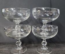 4 Princess House Heritage FOOTED Glass DESSERT BOWLS picture