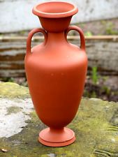 WEDGWOOD 19C. RARE ROSSO ANTICO TWO-HANDLE ETRUSCAN SHAPE VASE NUMBER 941 LOOK picture