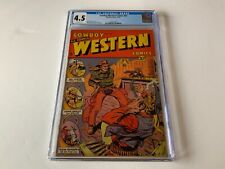 COWBOY WESTERN COMICS 33 CGC 4.5 SHOT TO HEAD COVER SINGLE HIGHEST CHARLTON 1951 picture