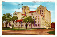 Vtg Illinois IL International House University of Chicago 1940s Linen Postcard picture