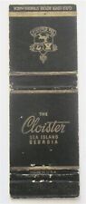 THE CLOISTER LUXURY RESORT, SEA ISLAND, GA VINTAGE MATCHBOOK COVER picture