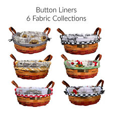 BUTTON LINER for your Longaberger button basket 6 Fabric Collections INTRO PRICE picture