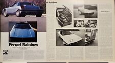 1981 Ferrari Rainbow 4pg Print Test Article picture