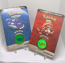 Pokemon Collector Coins -Ruby & Sapphire Versions Limited Edition 2003 - Sealed picture