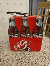 Vintage Coca-Cola Coke Metal Mini Lunch Box Tin Soda Pop 6 Pack picture