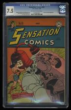 Sensation Comics #55 CGC VF- 7.5 Off White to White Wonder Woman Appearance picture