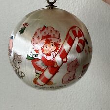Vintage Strawberry Shortcake 1984 Satin Ornament Treat Yourself Happy Holiday picture