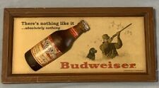 Rare Vintage Budweiser 3d Advertising Sign Wood Bird Hunting picture