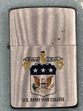 Vintage 1962 U.S.S. Army War College Chrome Zippo Lighter picture