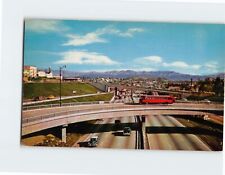Postcard Looking North On Harbor Freeway Los Angeles California USA picture