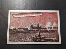 Mint Germany Zeppelin Postcard Graf Zeppelin Portrait Signature Mainz picture
