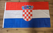 Croatia National flag 5x3ft 150cmx90cm In Very Good Condition picture