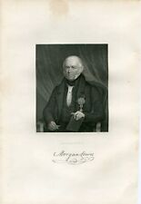 1868 ENGRAVING MAJ GEN MORGAN LEWIS  BORN NY1754 NAT PORTRAIT GAL DIST AMERICANS picture