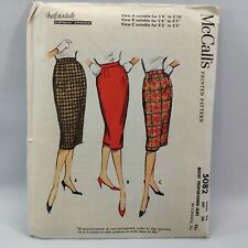 Vtg 1959 McCall's Sewing Pattern 5082 Skirt UNCUT Complete Waist 26 Hip 36 picture