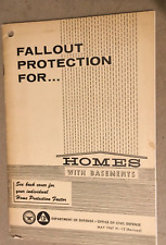 Fallout Protection For Homes With Basements May 1967 Dept of Defense Pamphlet picture