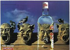 1995 Smirnoff Vodka Alcohol Liquor Pure Mischief Statues Vintage Print Ad/Poster picture