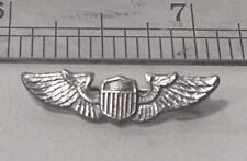 WW1 WW2 Era US Army Pilot Air Wings Sterling Silver Pin Meyer New York  1