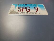 2015 Illinois IL Personalized Vanity Plate SPG 9 License Plate picture