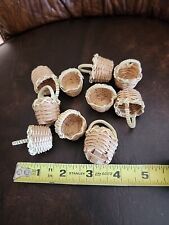 TEN 1 3/4 Inch Woven Baskets With Handles picture