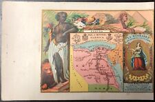 LA HONRADEZ CIGARETTE PACK LABEL WRAPPER: EGYPT ARABIA NUBIA SUDAN CUBA 1860's picture