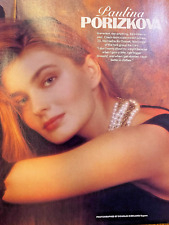 1990 Vintage Magazine Illustration Paulina Porizkova Model Actress picture