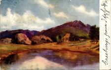 Colorado Scenery Leslie J Skelton  Painting A Breezy Day Postcard 1906 Posted picture