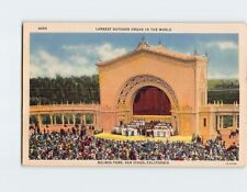 Postcard Largest Outdoor Organ in the World Balboa Park San Diego California USA picture