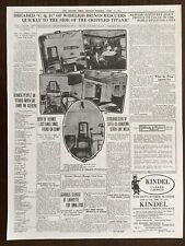TITANIC DISASTER 15TH APRIL1912 NEWSPAPER/POSTER 1 PAGE/2 SIDES THE DENVER TIMES picture
