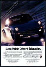 1989 Porsche 911 photo Get A PhD in Driver's Education vintage print ad picture