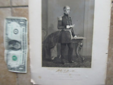 EARLY 1859 Antique Print Engraving, Gen. John S. Wool, Civil War Leader picture