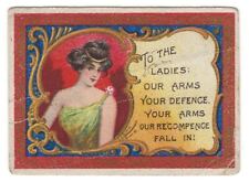 1911 MOGUL TOAST SERIES 301-425 T112 TO THE LADIES: OUR ARMS picture