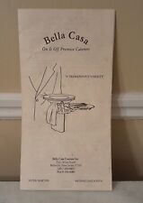 Vintage Bella Casa Caterers Restaurant Menu Belleville New Jersey  picture