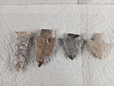 4 Authentic Vintage Native American Indian Arrowheads picture