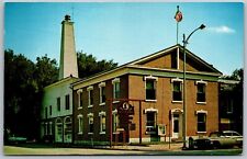 Vtg Beardstown Illinois IL City Hall Lincoln's Shrine 1960s View Old Postcard picture