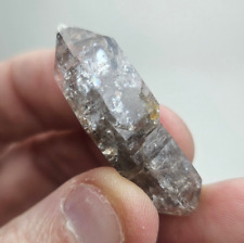 RARE Elestial Herkimer Diamond Scepter Crystal, Double Terminated, New York, 9g picture