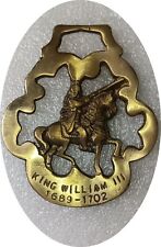 KING WILLIAM   horse brass  (7571) picture
