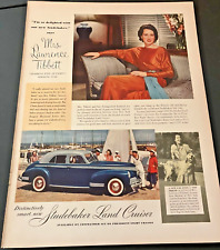 1941 Studebaker Land Cruiser - Vintage Print Ad Wall Art - Mrs. Lawrence Tibbett picture