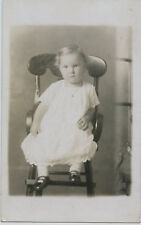 RPPC-Real Photo Postcard- Cute Baby Sitting-Alice Marie DOMER Family-Then Clara picture