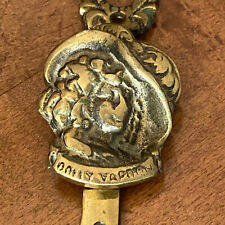 Vintage Brass Door Knocker Charles Dickens Character Dolly Varden 5 X 2” picture