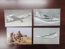 Vintage Military Post Cards (4), Aircrafts and Afghanistan- RB2640 picture