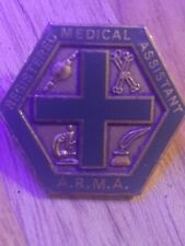 VINTAGE GREEN CROSS REGISTERED MEDICAL ASSISTANT PIN  A.R.M.A. picture