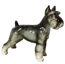 Vintage Shafford Schnauzer Dog 8” Porcelain Figurine Japan No. 160 REPAIRED picture