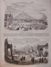 1865 SOUTH AMERICA GUINEA RAFAEL CARRERA PRESIDENT 7 OLD NEWSPAPERS picture