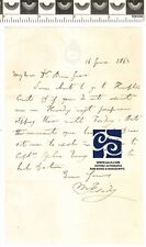 MICHAEL FARADAY - 19th CENTURY PHYSICIST & CHEMIST -  AUTOGRAPH LETTER SIGNED picture