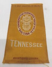 c. 1910 Tennessee University Egyptienne Luxury Tobacco Silk Collectible. picture