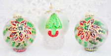 Frosted Glass And Plastic Christmas Ornament picture