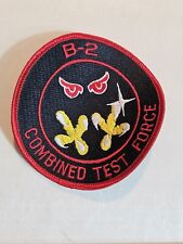 USAF NORTHROP BOMB B-2  SPRIT COMBINED TEST FORCE PATCH 2X 2 INCH (SMALL) C142 picture