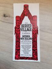 THE BURIED VILLAGE OF TE WAIROA ROTORUA NEW ZEALAND flyer leaflet 1990's picture