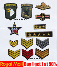 Military Army style Patches Badges Iron On Sew On picture