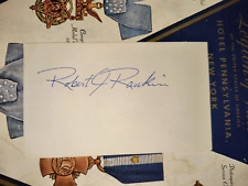 WWII Ace Col. ROBERT J. RANKIN, USAAF 56th FG 10Vs, Ace in a Day  Signed 3x5 picture